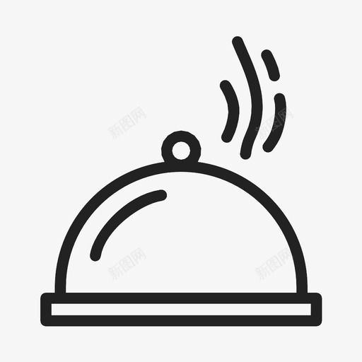 cloche秋天庆祝图标svg_新图网 https://ixintu.com cloche 庆祝 感恩节 火鸡 秋天 食物