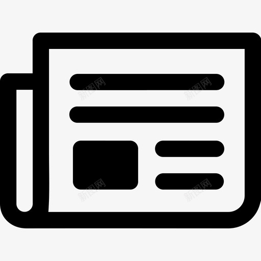 新闻稿博客报纸图标svg_新图网 https://ixintu.com 博客 报纸 新闻稿 用户界面