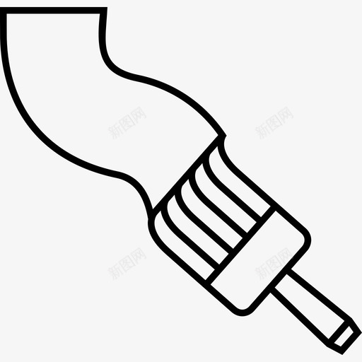 毛笔画颜色平面图标svg_新图网 https://ixintu.com 工具线 平面 毛笔画 颜色
