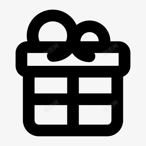 礼物盒子礼品盒图标svg_新图网 https://ixintu.com 盒子 礼品盒 礼物