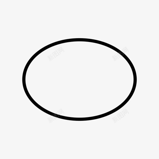 画椭圆椭圆图标svg_新图网 https://ixintu.com 动作 形状 椭圆 画椭圆 设计