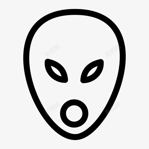 外太空外星人外星人银河系图标svg_新图网 https://ixintu.com 不明飞行物 外太空外星人 外星人 银河系