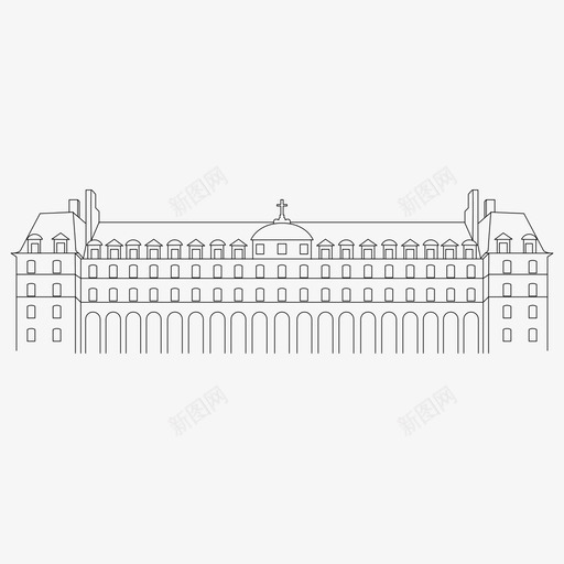 圣乔治宫法国纪念碑图标svg_新图网 https://ixintu.com 圣乔治宫 法国 纪念碑 雷恩