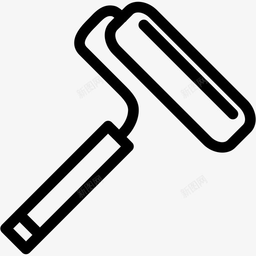 油漆辊喷漆图标svg_新图网 https://ixintu.com web2 喷漆 工具 油漆辊 设计