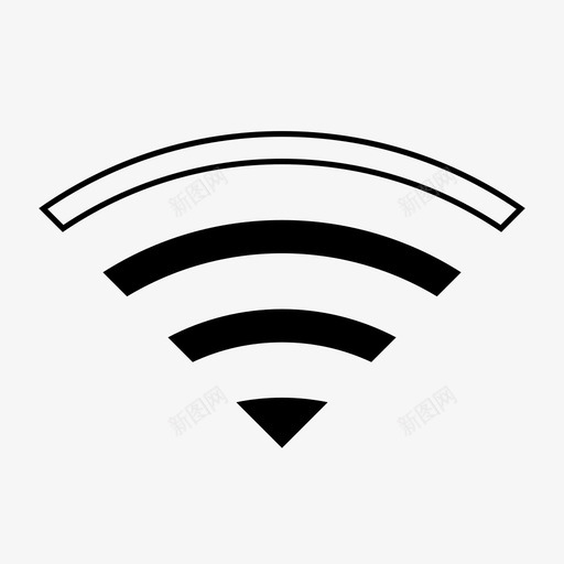 wifi良好信号网络图标svg_新图网 https://ixintu.com wifi 无线 网络 良好信号 计算
