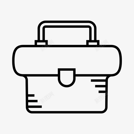 手提箱包工作图标svg_新图网 https://ixintu.com 包 工作 手提箱 行李