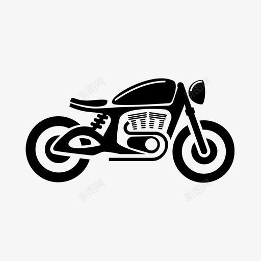 bobber咖啡厅自行车咖啡厅赛车手图标svg_新图网 https://ixintu.com bobber咖啡厅 咖啡厅赛车手 复古风 自行车 骑行