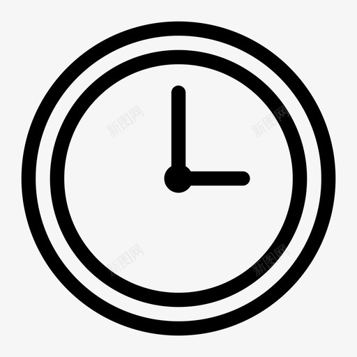时钟时间墙图标svg_新图网 https://ixintu.com 墙 时钟 时间