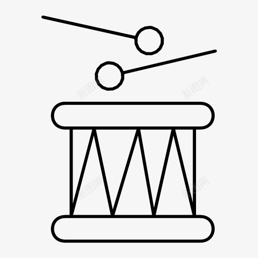 鼓低音鼓音乐图标svg_新图网 https://ixintu.com 乐器 低音鼓 打击乐器 音乐 鼓