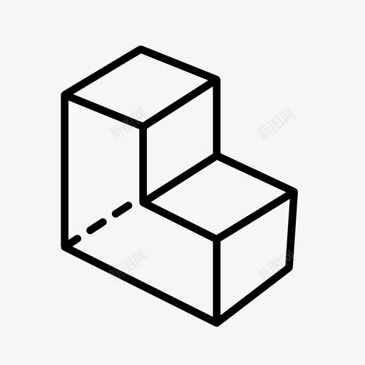 三维透视三维模型积木图标svg_新图网 https://ixintu.com l形 l梁 三维模型 三维透视 几何系列 帅气logo 积木