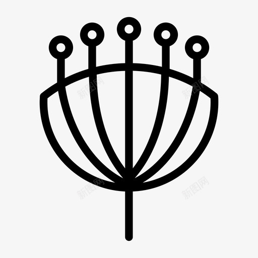 花自然树叶树图标svg_新图网 https://ixintu.com 树叶树 自然 花