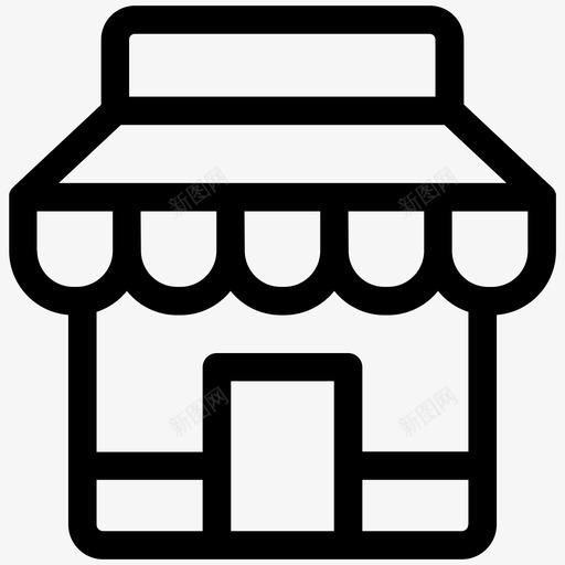 零售零售商店零售商图标svg_新图网 https://ixintu.com 商店 购物商业线第7卷 零售 零售商 零售商店