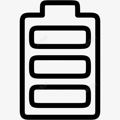 电池满2充电能量图标svg_新图网 https://ixintu.com 充电 技术硬图标 电池满2 能量