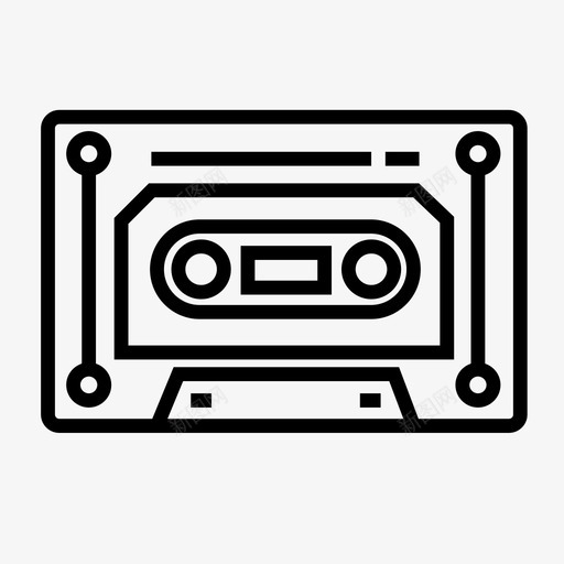 卡塞特录音歌曲图标svg_新图网 https://ixintu.com 卡塞特 录音 杂项提纲 歌曲 磁带