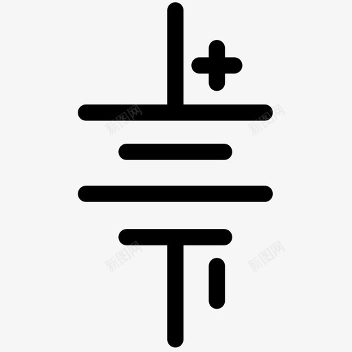 电池电池符号电子符号概述图标svg_新图网 https://ixintu.com 电子符号概述 电池 电池符号