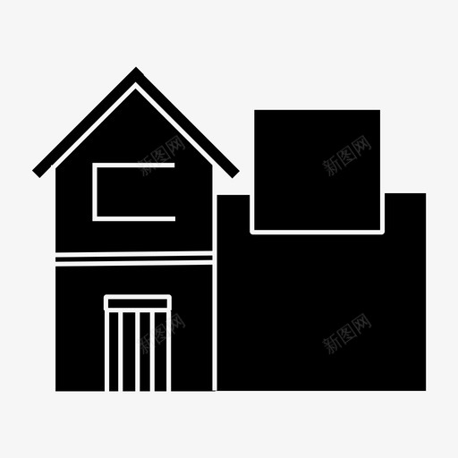 房子家汽车旅馆图标svg_新图网 https://ixintu.com 住所 城镇住宅 家 房子 汽车旅馆