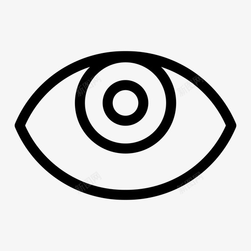 视觉眼睛视野图标svg_新图网 https://ixintu.com 眼睛 视觉 视野