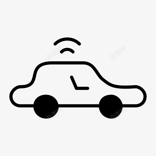 汽车wifi自动驾驶汽车无人驾驶汽车图标svg_新图网 https://ixintu.com 无人驾驶汽车 汽车wifi 自动驾驶汽车