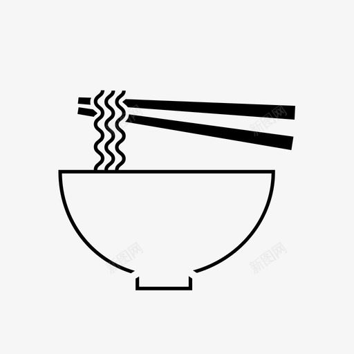 拉面餐面图标svg_新图网 https://ixintu.com pho soba udon 拉面 日本 面 餐