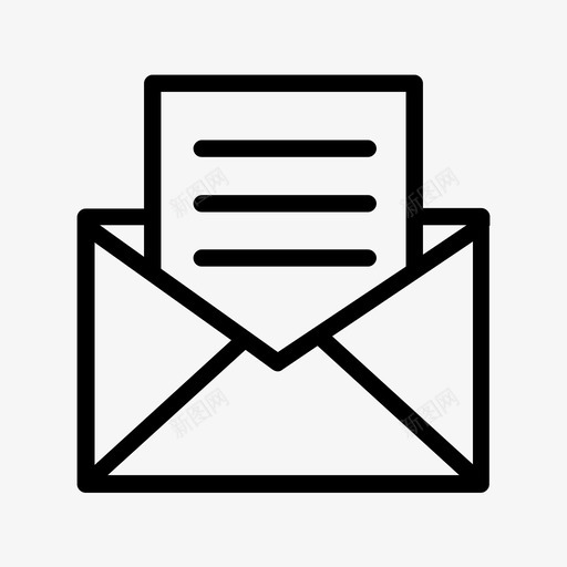 电子邮件递送信件邮寄图标svg_新图网 https://ixintu.com 信件 电子邮件递送 邮寄