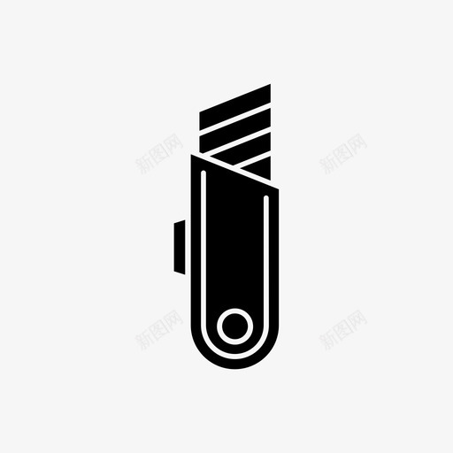 文具刀建筑刀具图标svg_新图网 https://ixintu.com 刀具 工具 建筑 文具刀