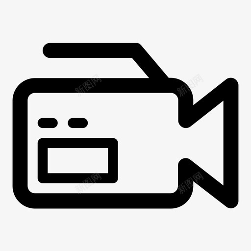 摄像机电影院胶片图标svg_新图网 https://ixintu.com 摄像机 电影 电影院 线性基本v2 胶片