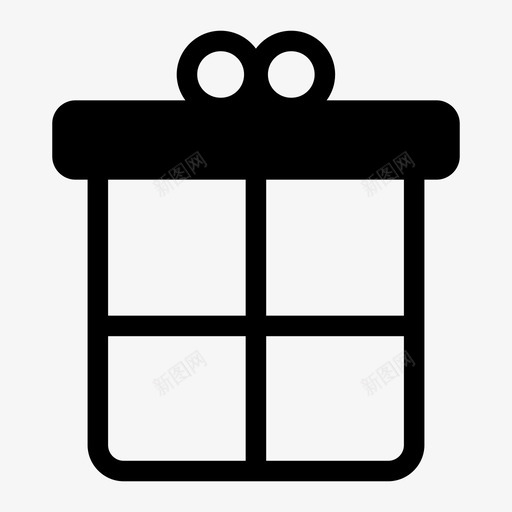 礼品盒生日派对商务购物图标svg_新图网 https://ixintu.com 商务购物 套餐 生日派对 礼品盒