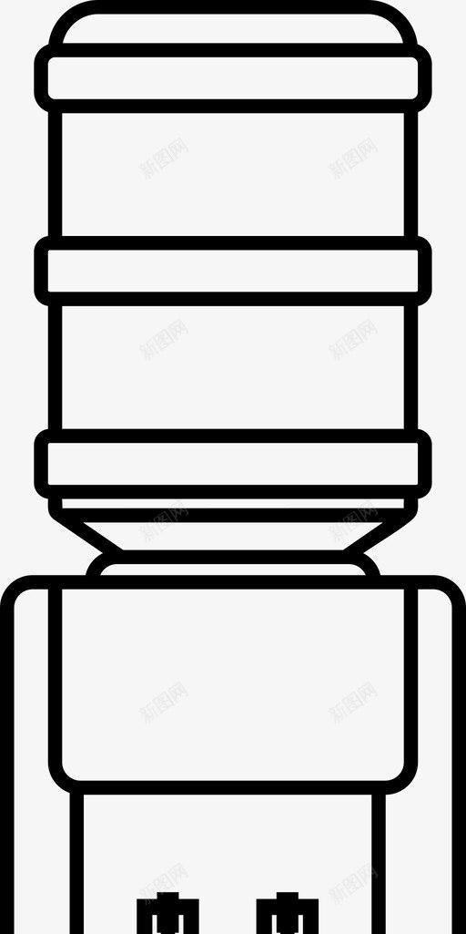 饮水机冷却器办公室图标svg_新图网 https://ixintu.com 冷却器 办公室 饮水机