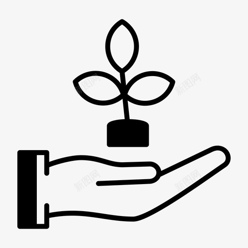 非营利性绿色环保手工图标svg_新图网 https://ixintu.com 手工 植物 绿色环保 自然 非营利性