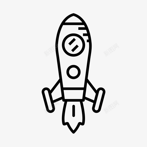 宇宙飞船探索研究图标svg_新图网 https://ixintu.com 宇宙飞船 探索 火箭 研究