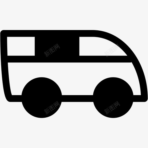 面包车轿车越野车图标svg_新图网 https://ixintu.com 越野车 轿车 运输填充物 面包车