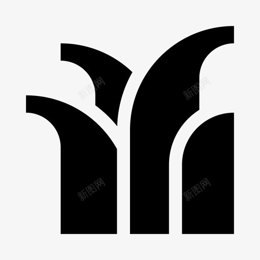 草花园园艺图标svg_新图网 https://ixintu.com 园艺 实心 户外自然3 植物 自然 花园 草