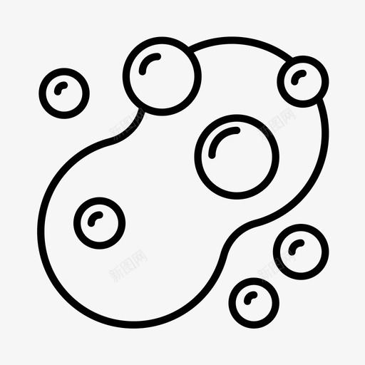 肥皂泡沫干净图标svg_新图网 https://ixintu.com 卫生 干净 泡沫 肥皂