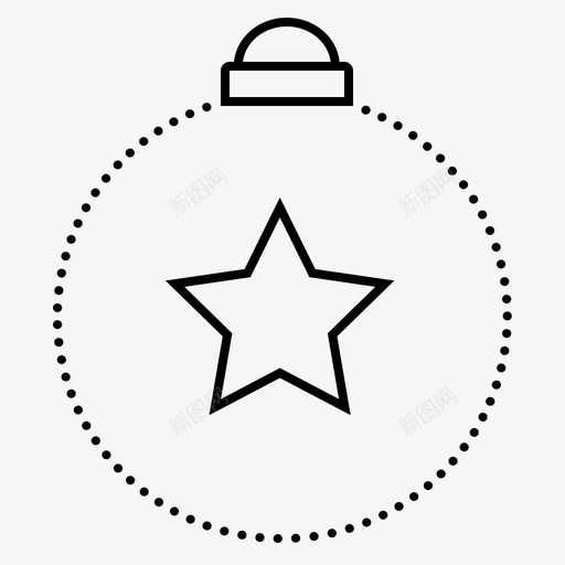 圣诞饰品球圣诞球图标svg_新图网 https://ixintu.com 圣诞快乐 圣诞球 圣诞饰品 新年 球