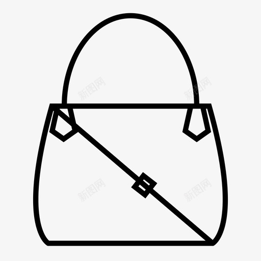 采购产品手袋配件师图标svg_新图网 https://ixintu.com 手袋 时装 设计师 配件 采购产品手袋 钱包