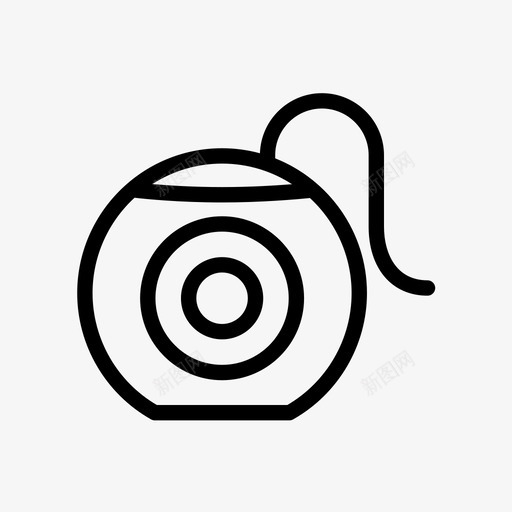 牙线牙齿卫生牙带图标svg_新图网 https://ixintu.com 牙带 牙科 牙线 牙齿卫生