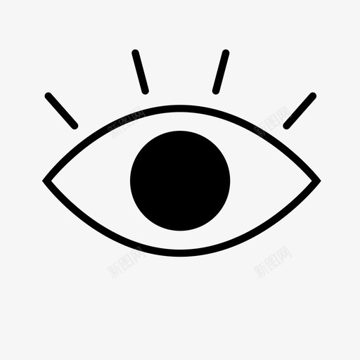 眼景视图标svg_新图网 https://ixintu.com 景 眼 视