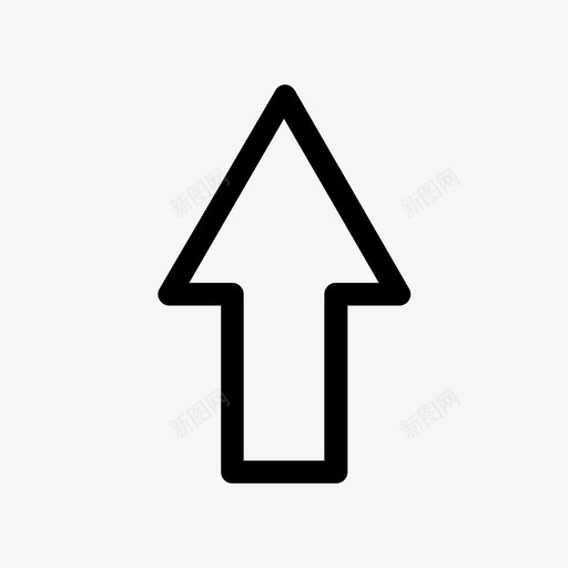 顶部方向向上箭头图标svg_新图网 https://ixintu.com 向上 箭头 顶部方向