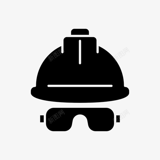 设备结构眼镜图标svg_新图网 https://ixintu.com 头盔 安全 眼镜 结构 设备 防护