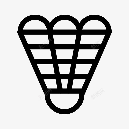 羽毛球运动2图标svg_新图网 https://ixintu.com 羽毛球 运动2