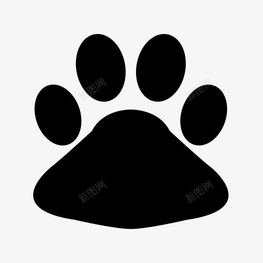 狗爪动物自然图标svg_新图网 https://ixintu.com 动物 狗爪 自然 轨道