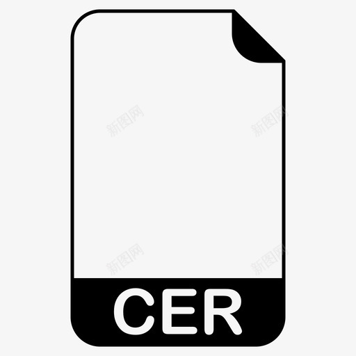cer文件文件扩展名文件格式图标svg_新图网 https://ixintu.com cer文件 internet安全证书 文件扩展名 文件格式 文件类型