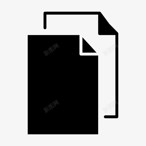 复制文件空工作表图标svg_新图网 https://ixintu.com 复制文件 工作表 空