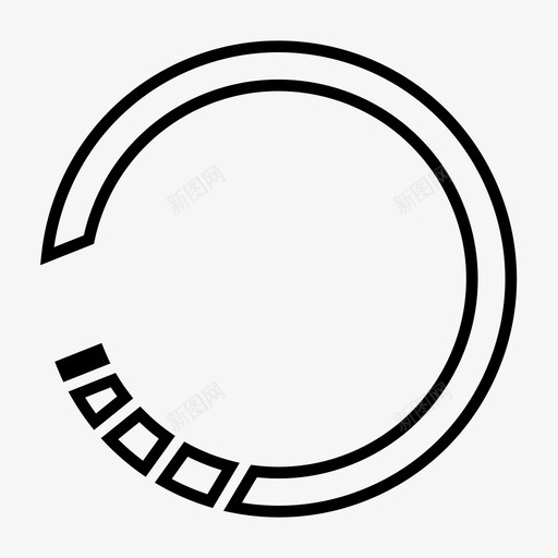 缓慢加载等待图标svg_新图网 https://ixintu.com 等待 缓慢加载