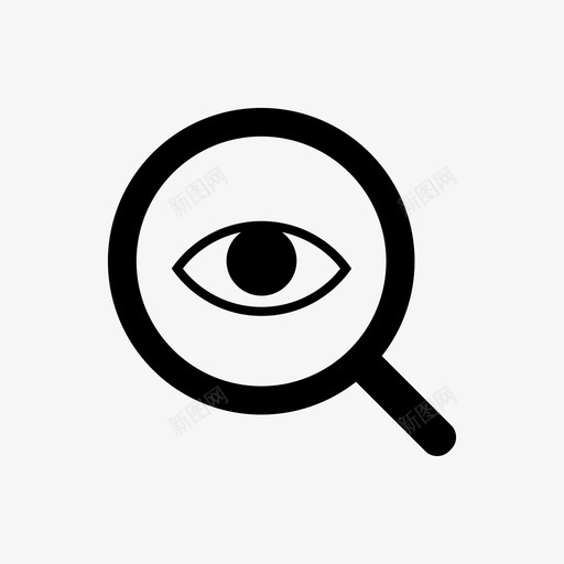 放大镜查看搜索图标svg_新图网 https://ixintu.com 搜索 放大镜 放大镜监视 查看 监视