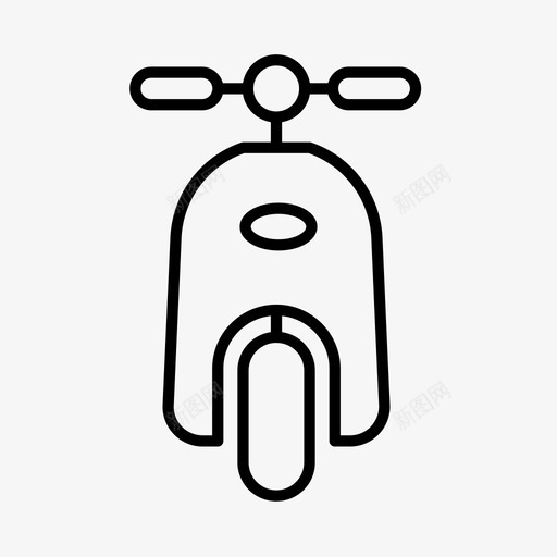 滑板车意大利罗马图标svg_新图网 https://ixintu.com 交通部 意大利 滑板车 罗马 那不勒斯