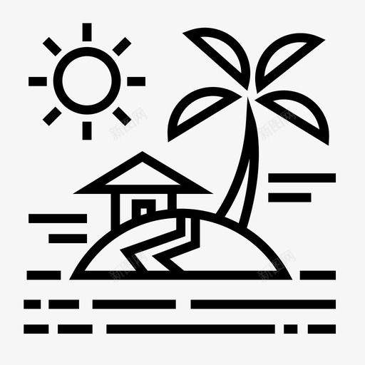 岛自然海洋图标svg_新图网 https://ixintu.com 岛 杂轮廓 海洋 自然 风景