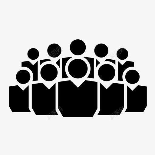用户业务群组图标svg_新图网 https://ixintu.com 业务 人员 办公室 用户 群组 群组图标