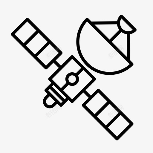 卫星通讯激光图标svg_新图网 https://ixintu.com 世界线图标 卫星 外太空 星星 激光 通讯