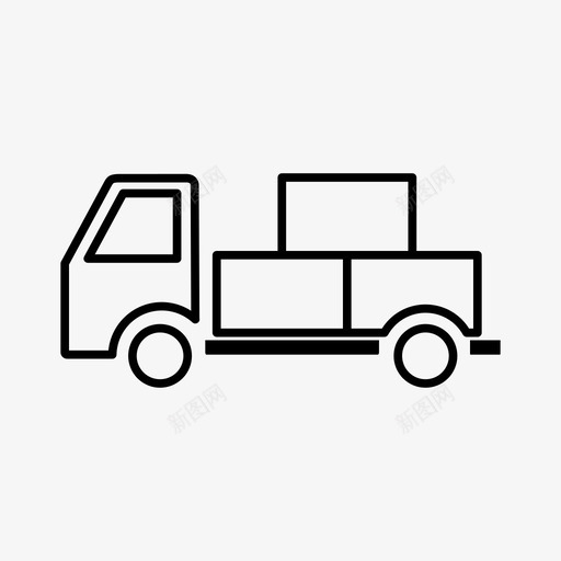 送货箱送货卡车包装图标svg_新图网 https://ixintu.com 包装 运输 送货卡车 送货箱